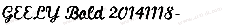 GEELY Bold 20141118字体转换